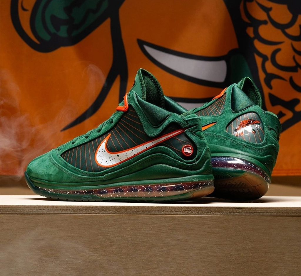 Giày Nike A&M University x LeBron 7 Retro 'Gorge Green' DX8554-300 - Ảnh 4