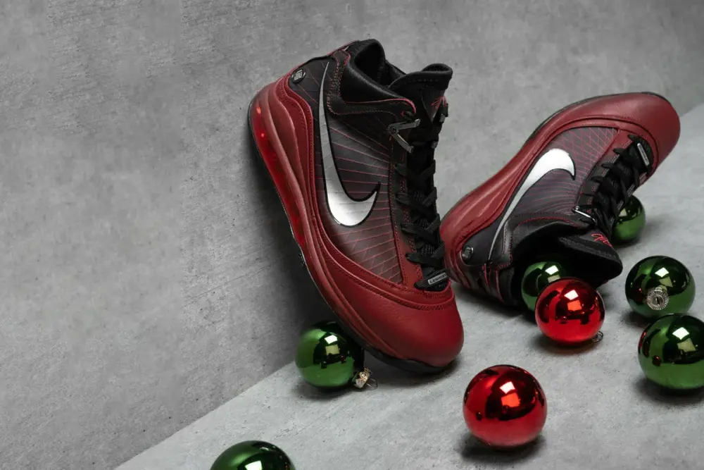 Giày Nike Air Max LeBron 7 Retro QS 'Christmas' 2019 CU5133-600 - Ảnh 5
