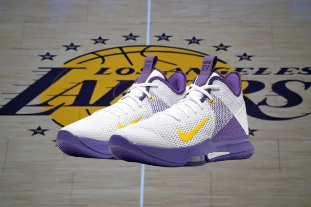 Giày Nike LeBron Witness 4 EP 'Lakers' CD0188-100 - Ảnh 4