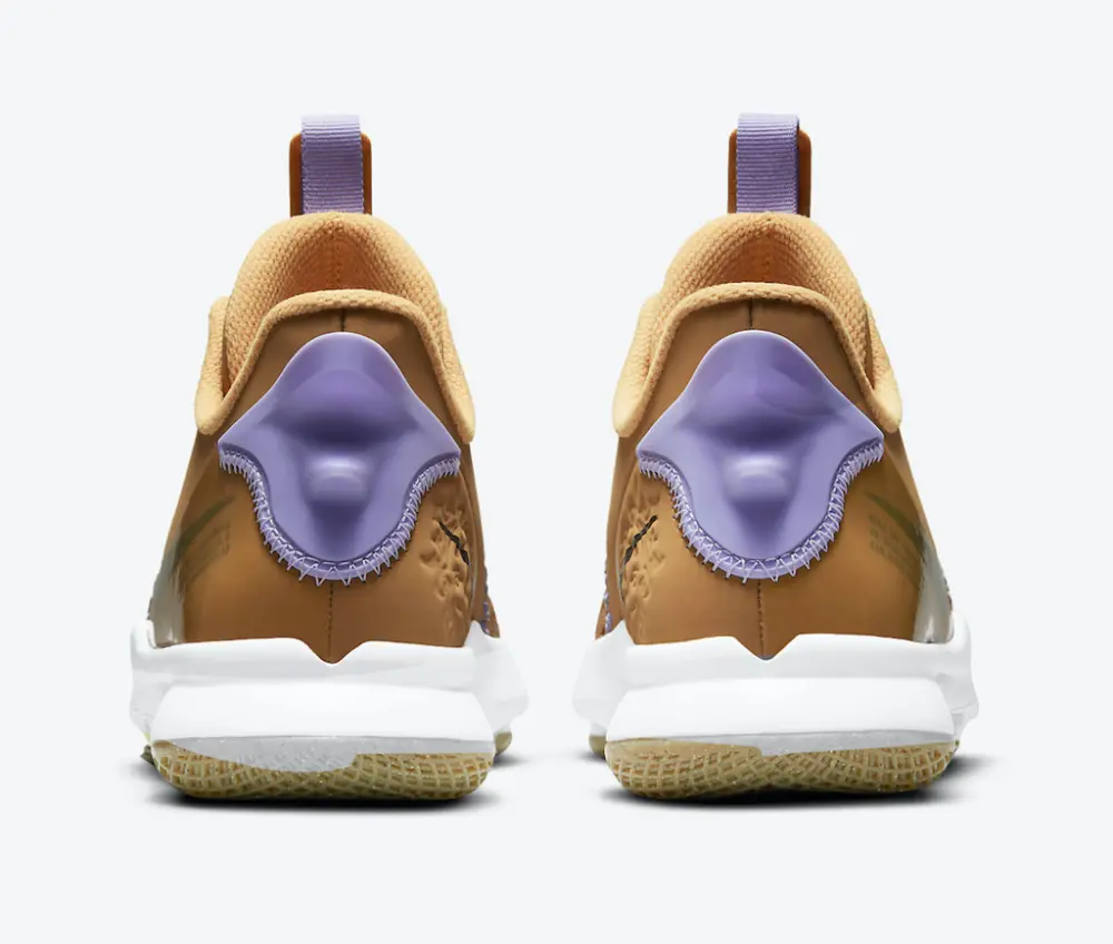 Giày Nike LeBron Witness 5 GS 'Wheat' CT4629-700 - Ảnh 5