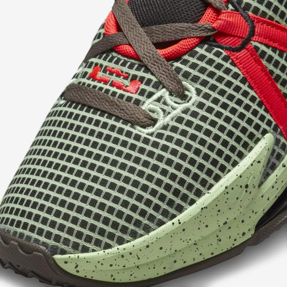 Giày Nike LeBron Witness 7 EP 'Black Crimson Alligator' DM1122-001 - Ảnh 7