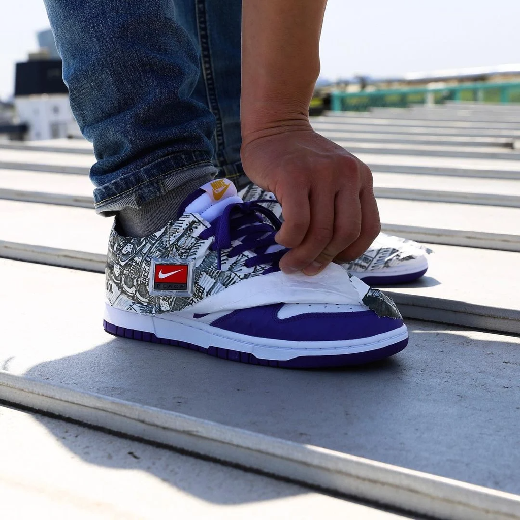 Giày Nike Wmns Dunk Low 'Flip The Old School' DJ4636-100 - Ảnh 5