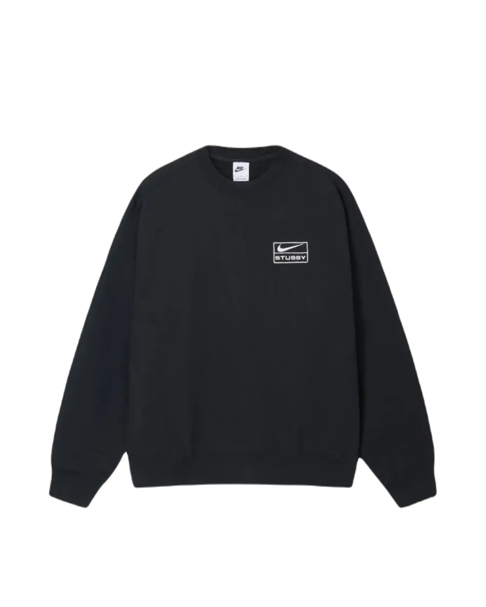 Áo Nike Fleece Crew x Stussy Sweater 'Black' DO5311-010