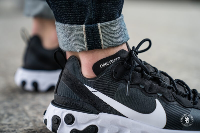 Giày Nike React Element 55 'Black White' BQ6166-003 - Ảnh 4
