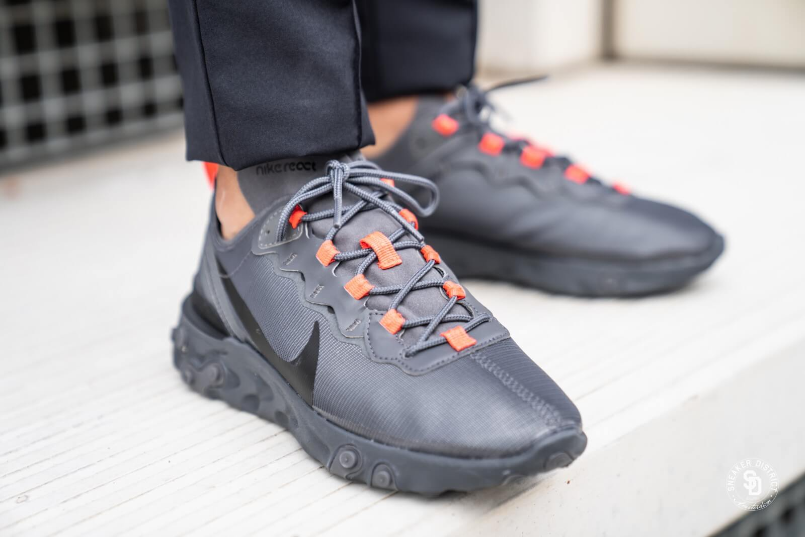 Giày Nike React Element 55 'Metallic Dark Grey' CQ4809-001 - Ảnh 5