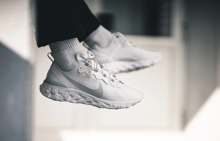 Giày Nike React Element 55 Pure Platinum BQ6167-101 - Ảnh 2