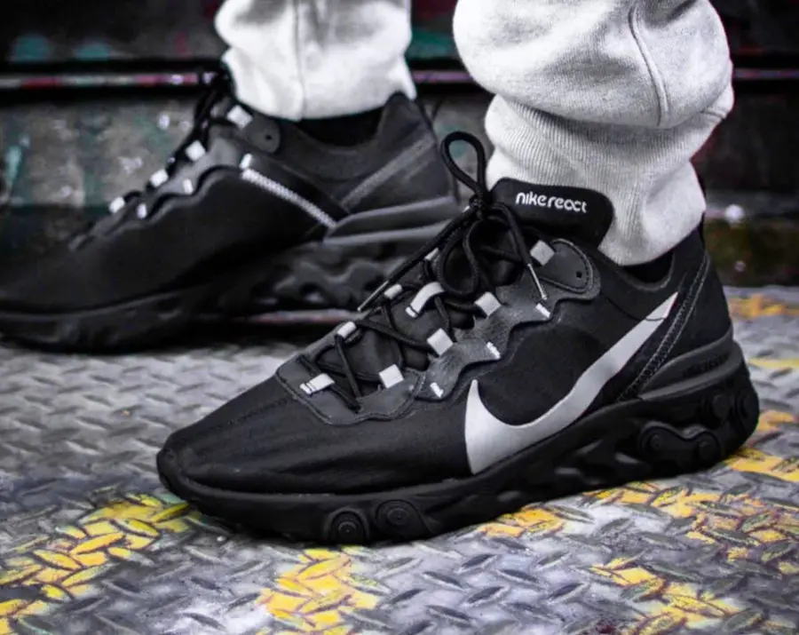 Alternative view of Giày Nike React Element 55 'Black Reflect' BV1507-002