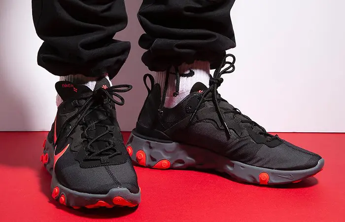 Alternative view of Giày Nike React React Element 55 'Solar Red' BQ6166-002