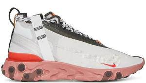 Giày Nike React Runner Mid White Light Crimson AT3143-100
