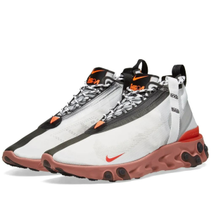 Alternative view of Giày Nike React Runner Mid White Light Crimson AT3143-100