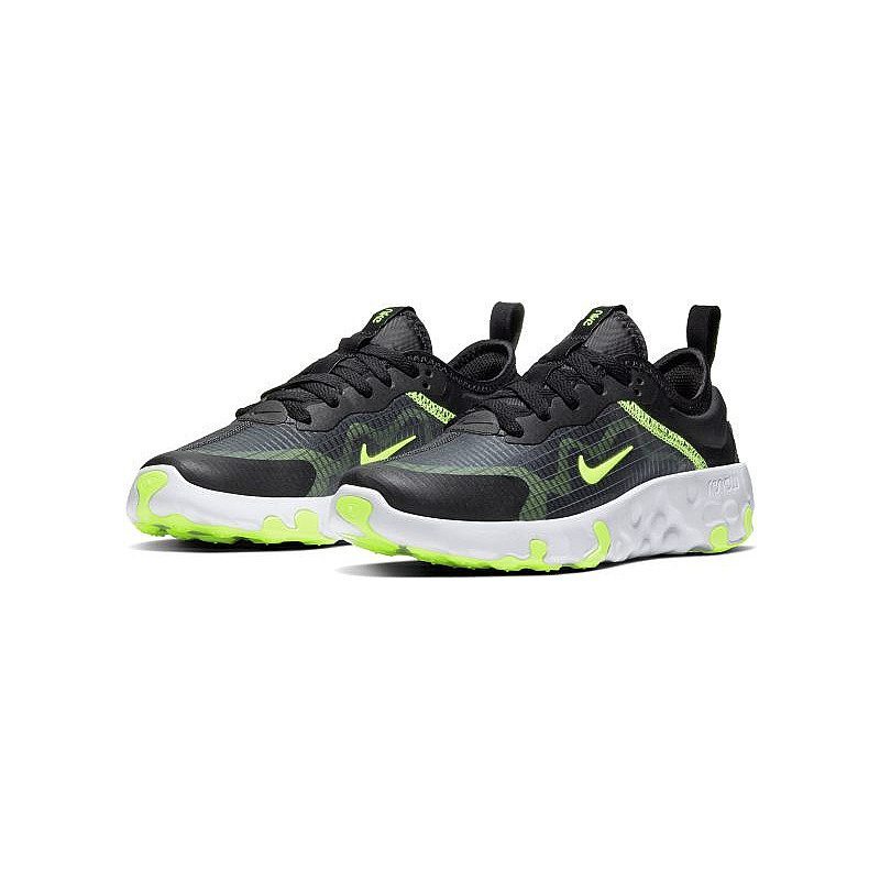 Giày Nike Renew Lucent GS Black Volt Green CD6906-004 - Ảnh 2