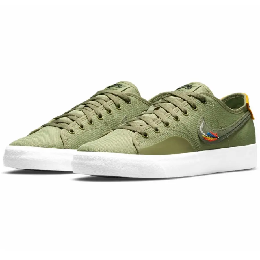 Giày Nike SB Blazer Court DVD Linden 'Dusty Olive' CZ5605-300 - Ảnh 5