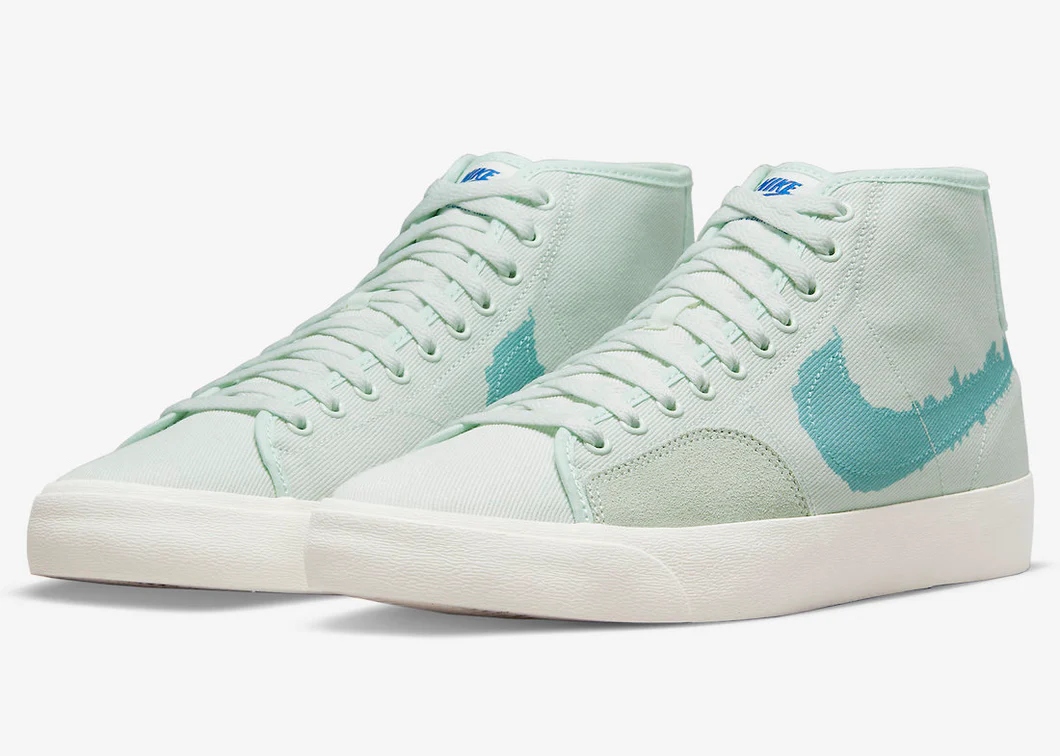 Giày Nike SB Blazer Court Mid 'Barely Green' DM8553-300 - Ảnh 4