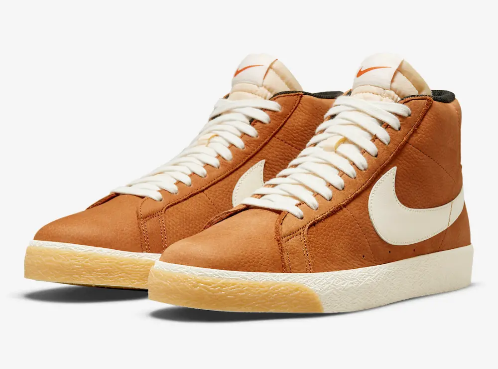 Alternative view of Giày Nike SB Zoom Blazer Mid ISO 'Dark Russet' DC8911-200