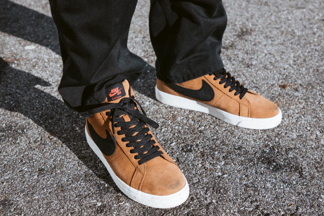 Giày Nike Blazer SB Mid 'British Tan' 864349-202 - Ảnh 4