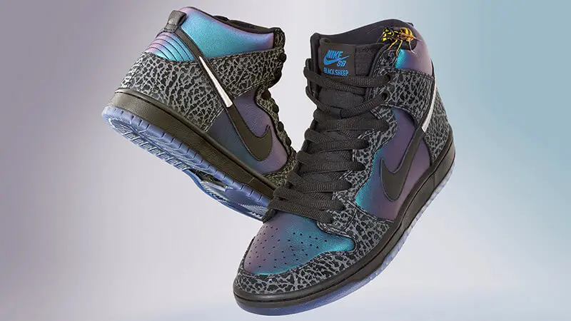Giày Nike Black Sheep x Dunk High SB 'Black Hornet' BQ6827-001 - Ảnh 5