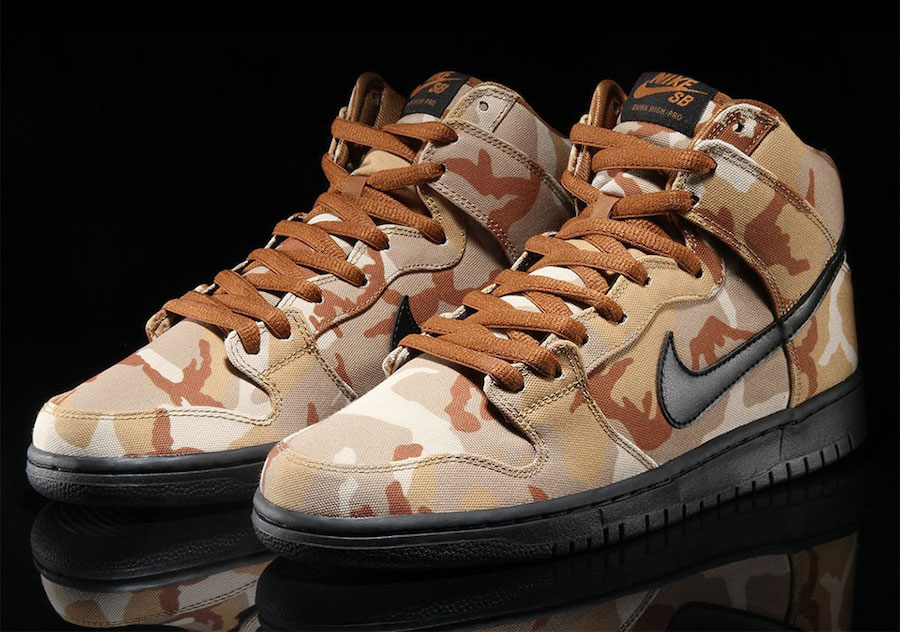 Giày Nike Dunk High Pro SB 'Brown Camo' BQ6826-200 - Ảnh 4