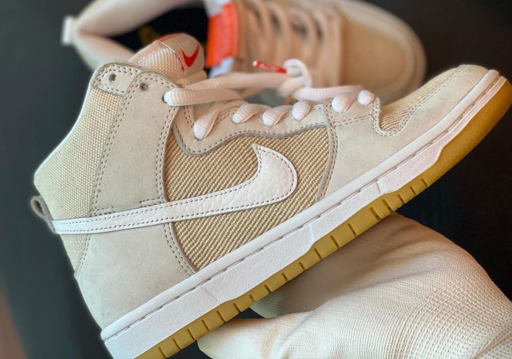 Giày Nike Dunk High Pro ISO SB 'Unbleached Pack - Natural' DA9626-100 - Ảnh 7