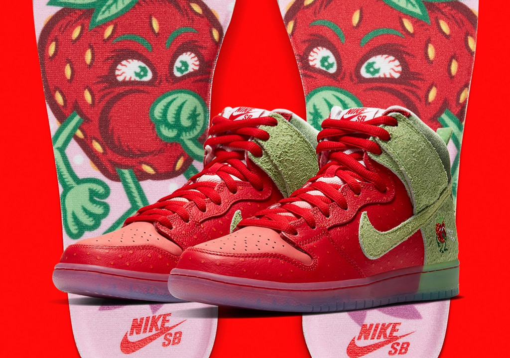 Giày Nike Dunk High SB 'Strawberry Cough' CW7093-600 - Ảnh 5