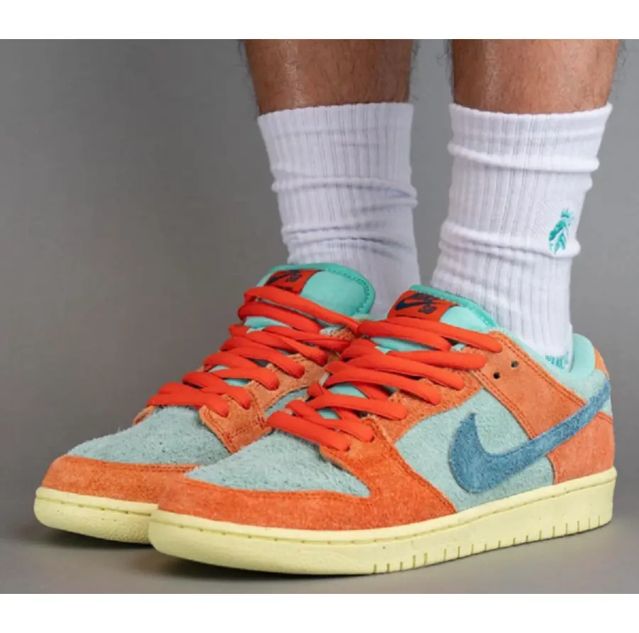 Giày Nike SB Dunk Low ‘Orange Emerald Rise’ DV5429-800 - Ảnh 4