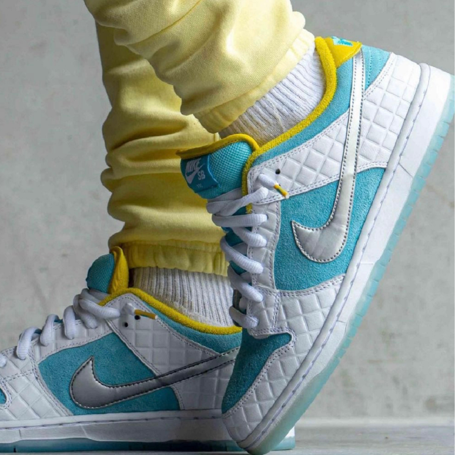 Giày Nike FTC x Dunk Low SB 'Lagoon Pulse' DH7687-400 - Ảnh 3