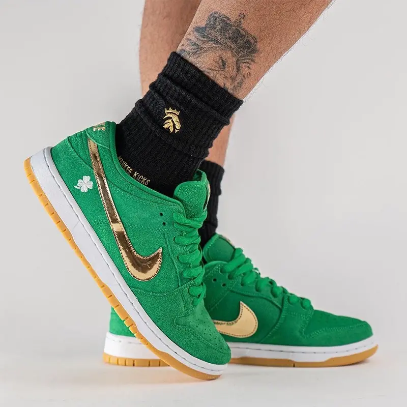 Giày Nike SB Dunk Low Pro 'Shamrock' BQ6817-303 - Ảnh 9