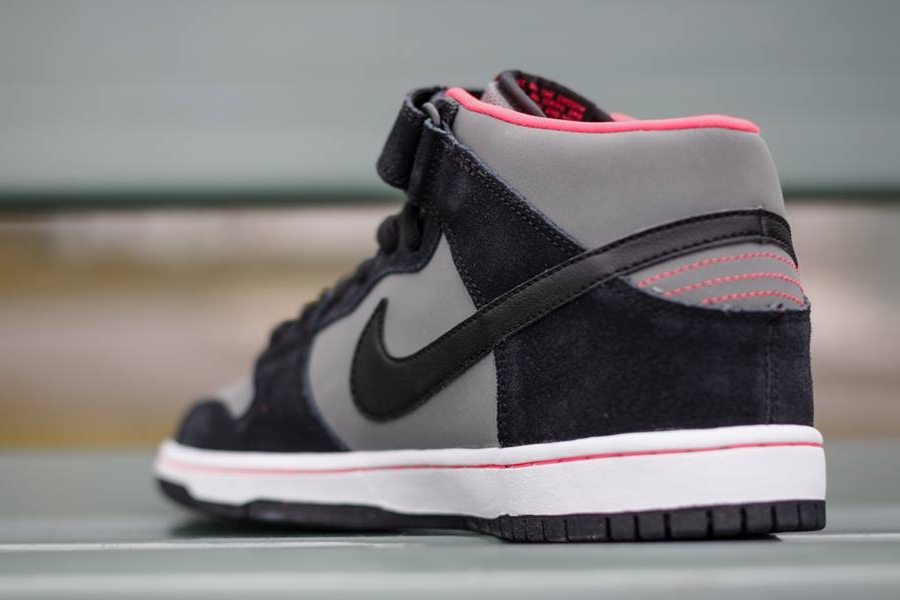 Giày Nike Dunk SB Mid Black Medium Grey 314383-018 - Ảnh 5