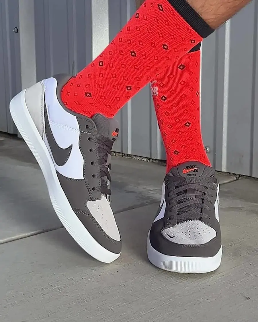 Giày Nike SB Force 58 "Dark Grey White" DV5477-001 - Ảnh 4