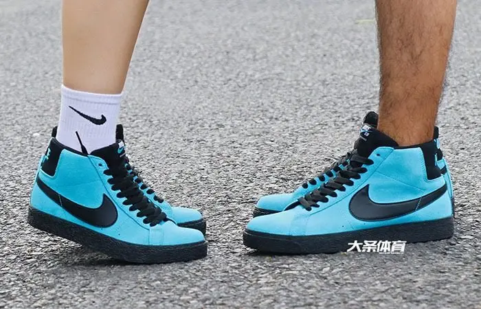 Giày Nike Zoom Blazer Mid SB 'Baltic Blue' 864349-400 - Ảnh 6