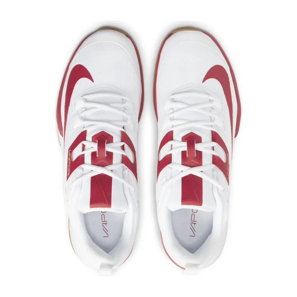 Alternative view of Giày Nike Court Vapor Lite HC 'White Red' DH2949-188