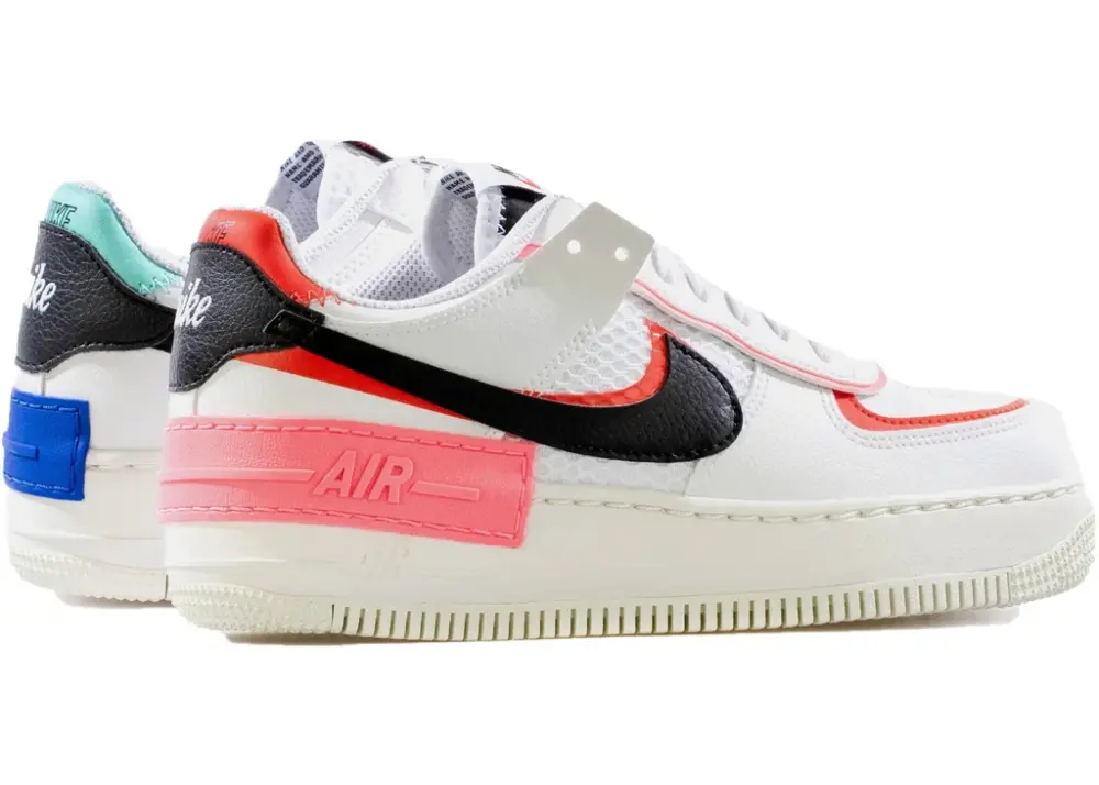 Alternative view of Giày Nike Wmns Air Force 1 Shadow 'White Multi-Color' DH1965-100