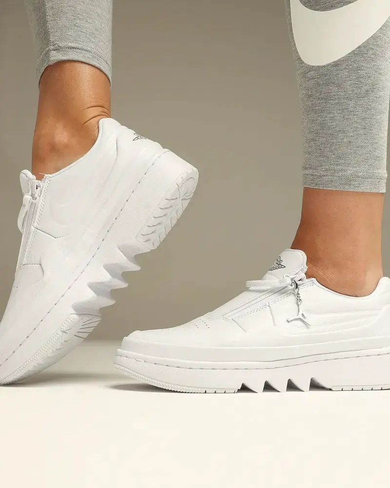 Giày Nike Air Jordan 1 Jester XX Low Laced Triple White CI7815-100 - Ảnh 6