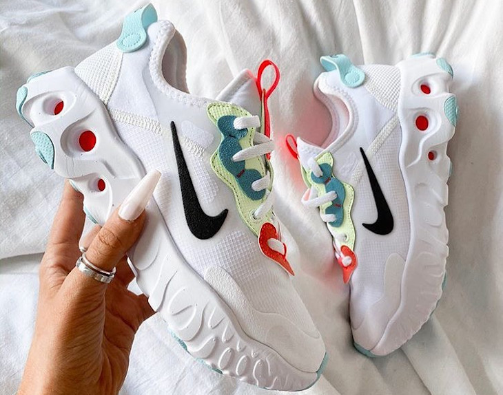 Giày Nike Wmns React Art3mis 'White Crimson Volt' CN8203-101 - Ảnh 4