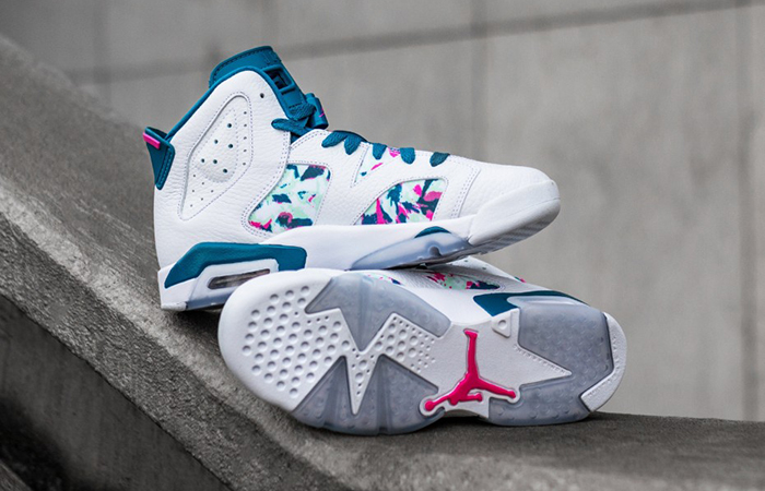 Giày Nike Air Jordan 6 Retro GS 'Green Abyss' 543390-153 - Ảnh 2