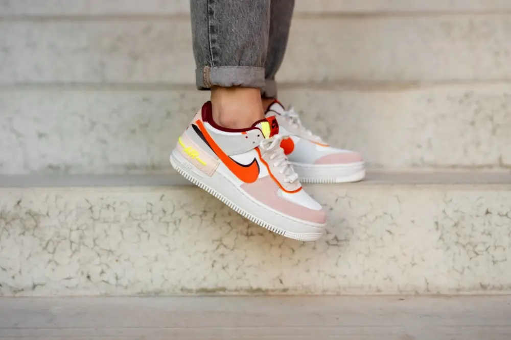 Giày Nike Wmns Air Force 1 Shadow 'Team Red Orange Pearl' CU8591-600 - Ảnh 4