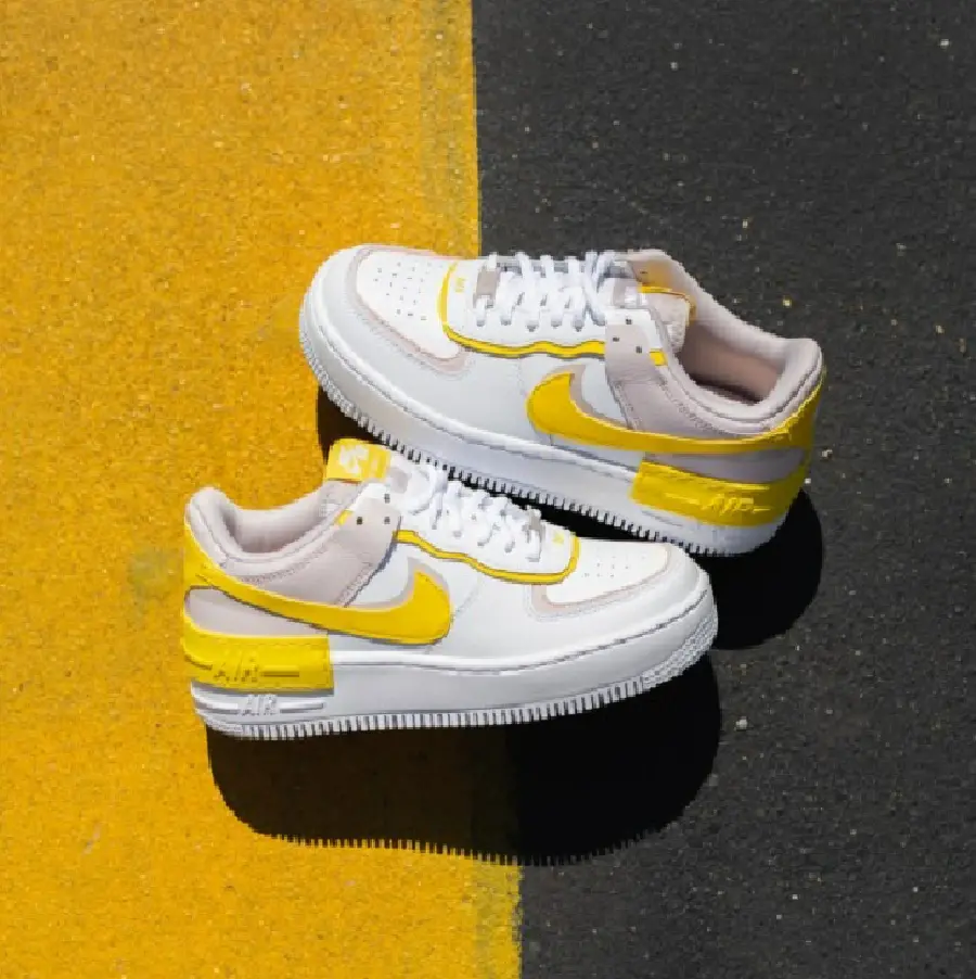 Alternative view of Giày Nike Air Force 1 Low 'White Barely Rose Speed Yellow' CJ1641-102