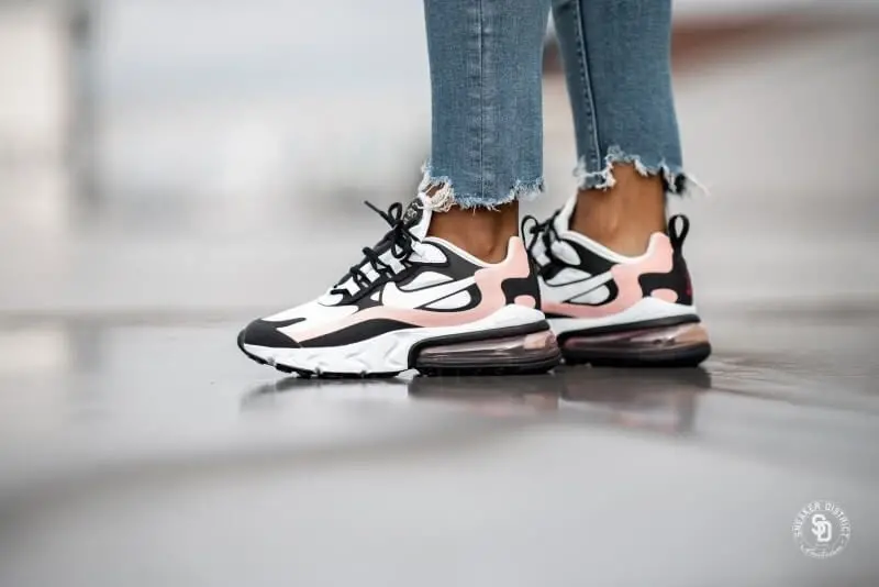 Giày Nike Air Max 270 React Black White Bleached Coral (W) AT6174-005 - Ảnh 3