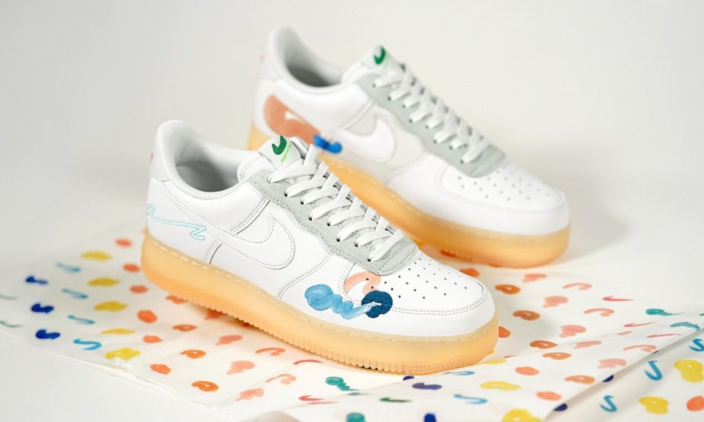 Giày Nike Mayumi Yamase x Air Force 1 Flyleather 'Earth Day' DB3598-100 - Ảnh 3