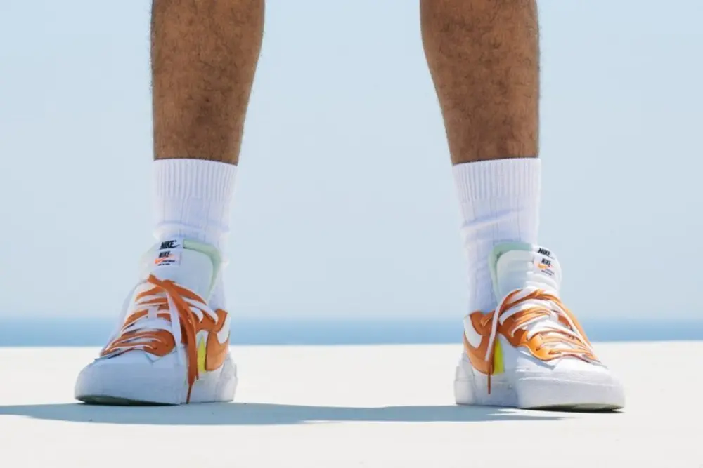 Giày Nike Sacai x Blazer Low 'Magma Orange' DD1877-100 - Ảnh 6