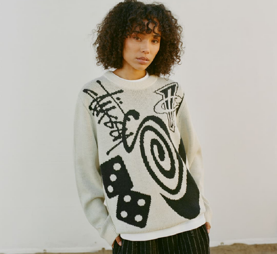 Áo Nike x Stussy Knit Sweater ‘Natural’ DR2894-238 - Ảnh 3