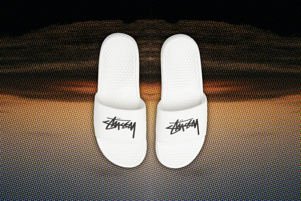 Dép Nike Stussy x Benassi 'Sail' DC5239-100 - Ảnh 6