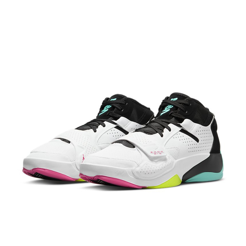 Giày Nike Jordan Zion 2 'White Volt Dynamic Turquoise' DO9161-107 - Ảnh 3