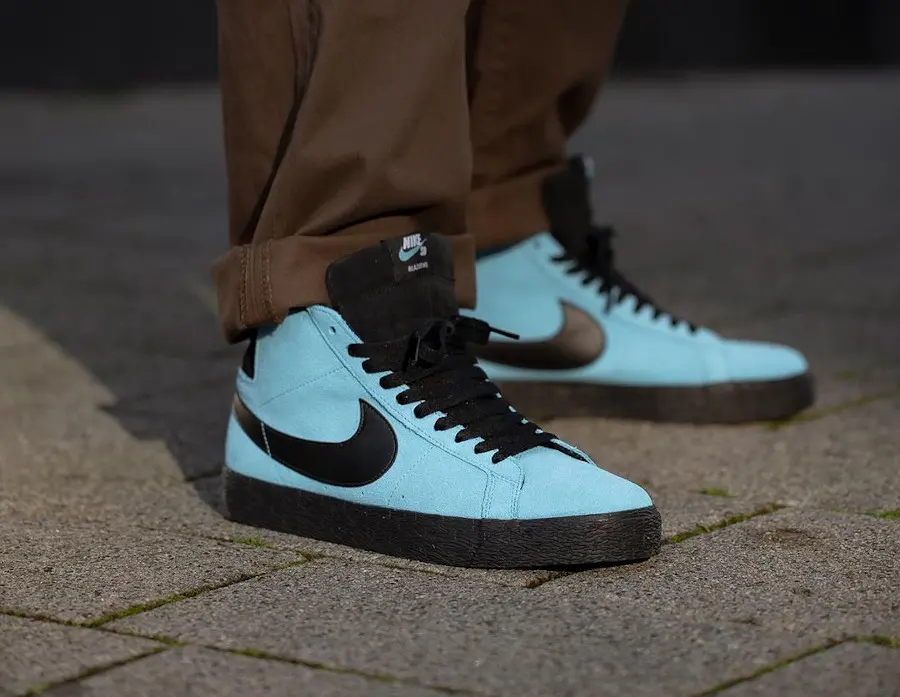 Giày Nike Zoom Blazer Mid SB 'Baltic Blue' 864349-400 - Ảnh 7