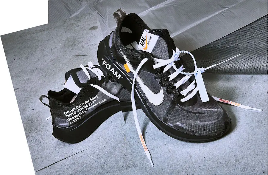 Giày Nike Off-White Zoom Fly SP 'Black' AJ4588-001 - Ảnh 3