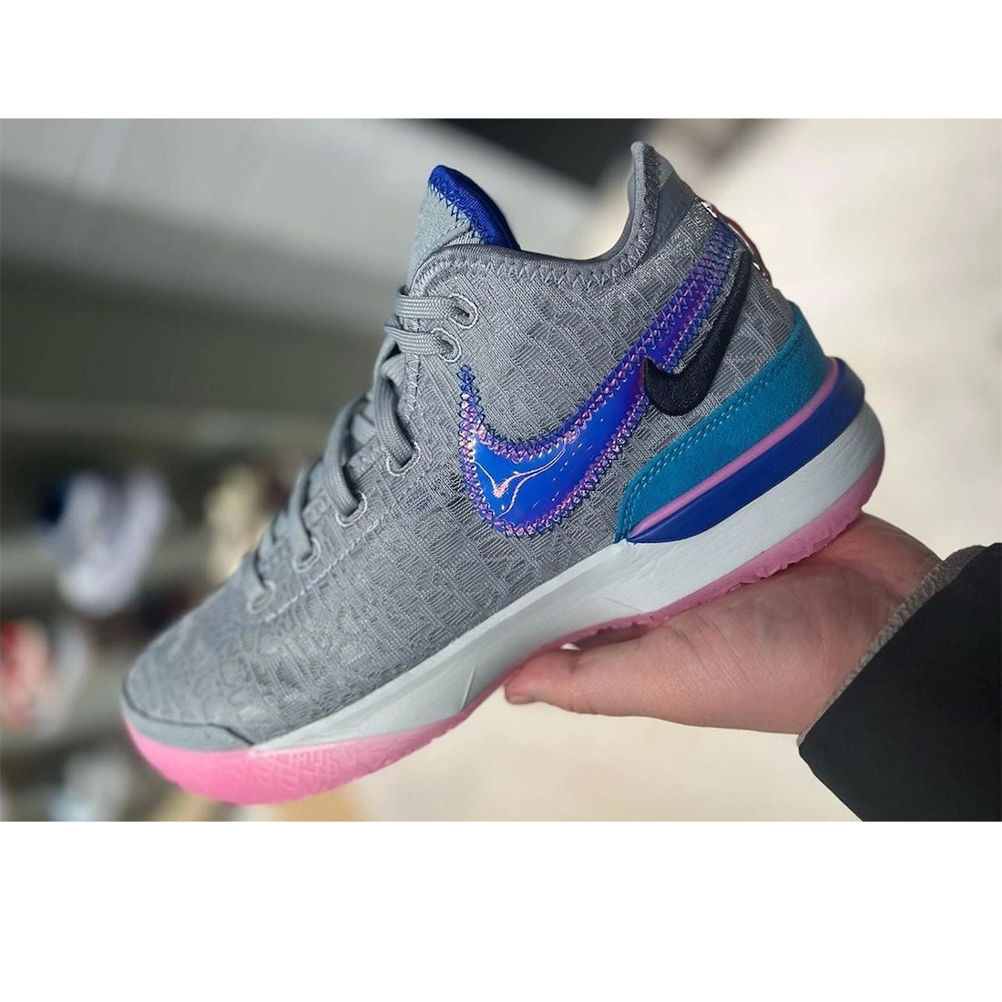 Giày Nike Zoom LeBron NXXT Gen 'Wolf Grey' DR8784-002 - Ảnh 4