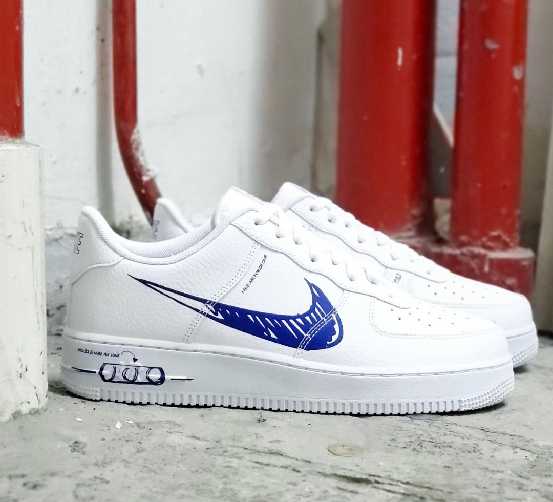 Giày Nike Air Force 1 Low 'Sketch Royal' CW7581-100 - Ảnh 3