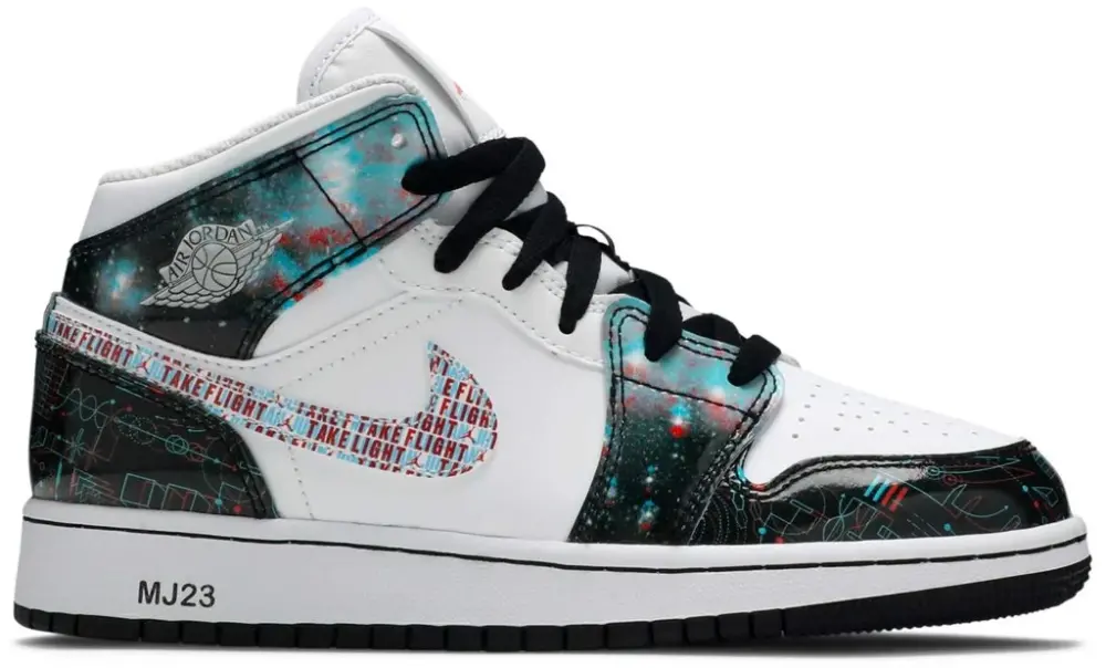 Giày Nike Air Jordan 1 Mid SE GS 'Take Flight' BQ6931-114