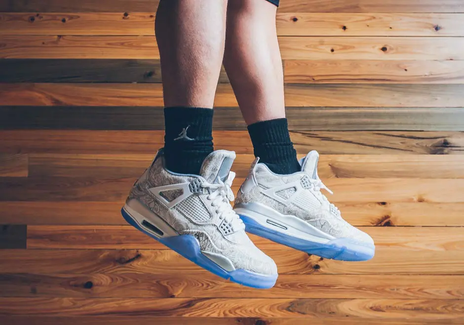Alternative view of Giày Nike Air Jordan 4 Retro BG 'Laser' 705334-105