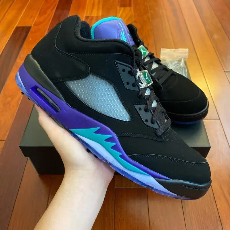 Giày Nike Air Jordan 5 Low Golf 'Black Grape' CU4523-001 - Ảnh 3