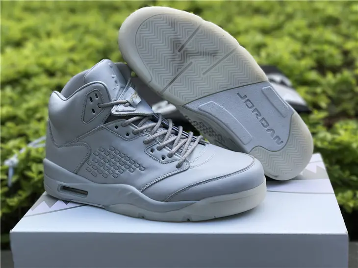 Alternative view of Giày Nike Air Jordan 5 Retro Premium 'Pure Platinum' 881432-003